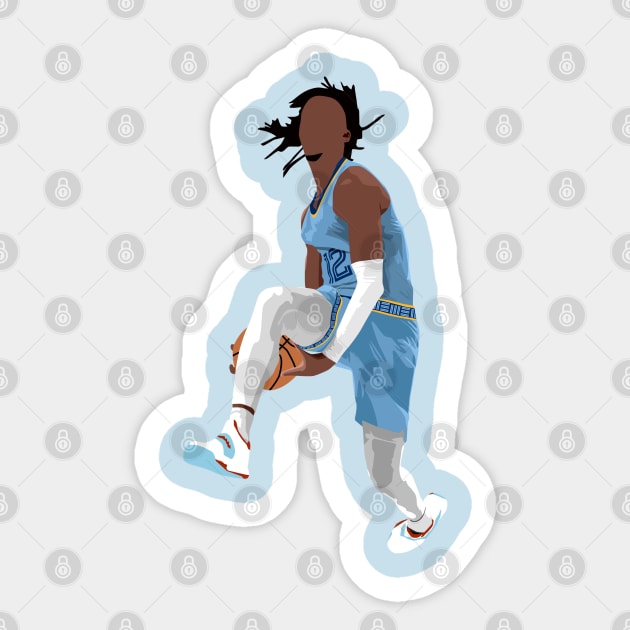 Ja Morant Dunk Sticker by islandersgraphics